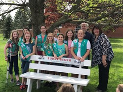 Junior Scouts Present Buddy Bench